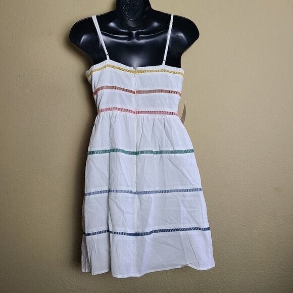 NWT Over Kleshas Rainbow Ladder Trim Dress - Picture 6 of 9